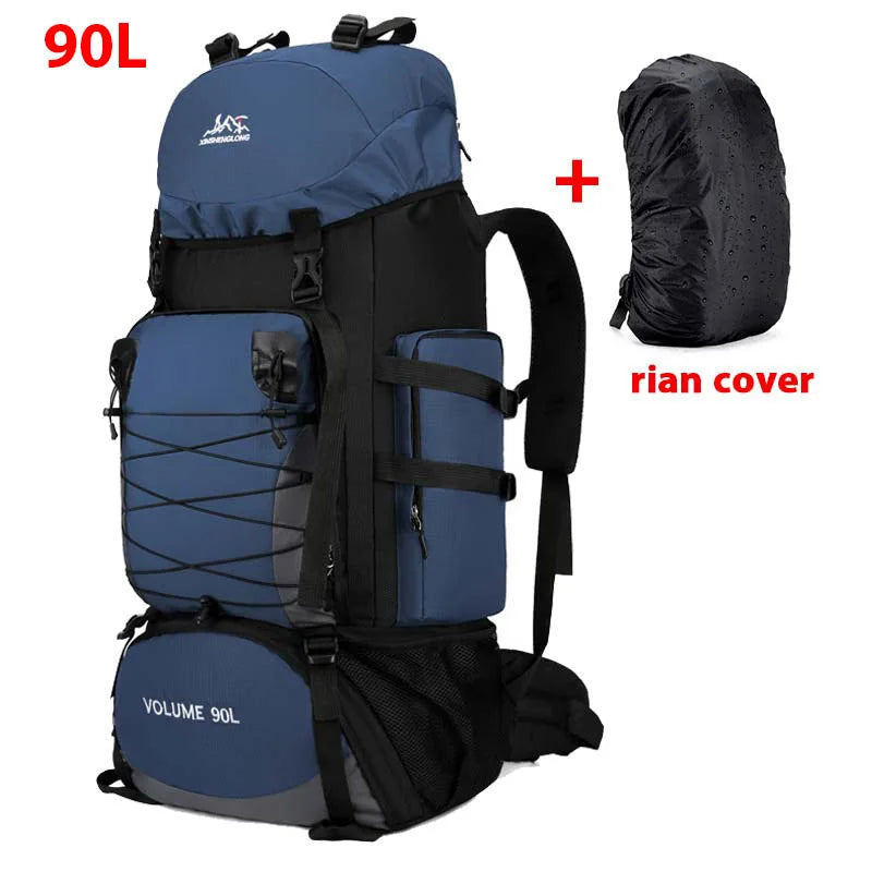 Sac de Voyage 90L – Sac à Dos de Camping, Randonnée, Escalade et Sport