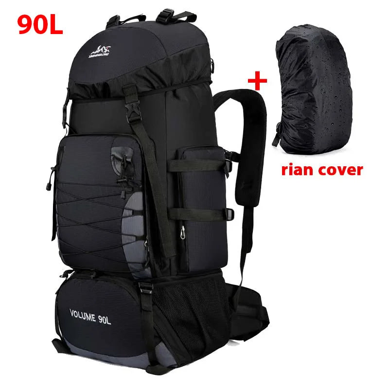 Sac de Voyage 90L – Sac à Dos de Camping, Randonnée, Escalade et Sport