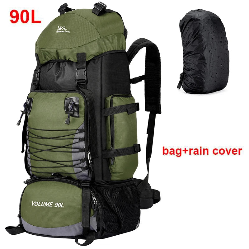 Sac de Voyage 90L – Sac à Dos de Camping, Randonnée, Escalade et Sport