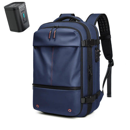 Sac à Dos de Voyage Homme avec Compression à Vide, Sac à Dos pour Ordinateur Portable 17 pouces