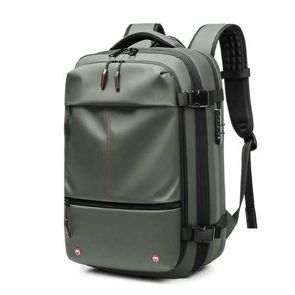 Sac à Dos de Voyage Homme avec Compression à Vide, Sac à Dos pour Ordinateur Portable 17 pouces