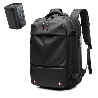 Sac à Dos de Voyage Homme avec Compression à Vide, Sac à Dos pour Ordinateur Portable 17 pouces