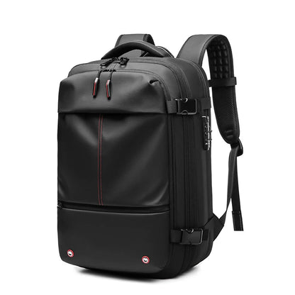 Sac à Dos de Voyage Homme avec Compression à Vide, Sac à Dos pour Ordinateur Portable 17 pouces