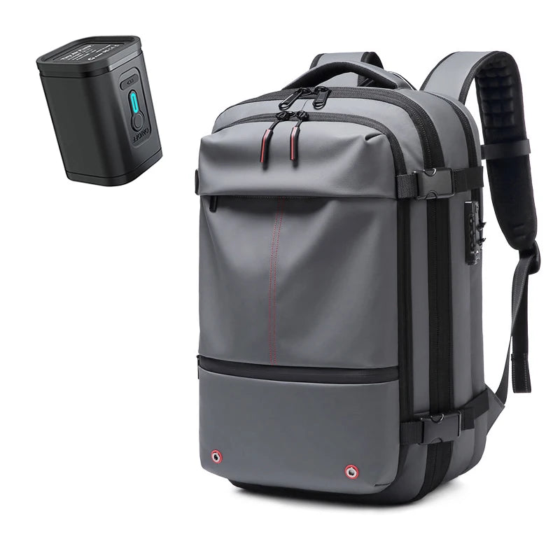 Sac à Dos de Voyage Homme avec Compression à Vide, Sac à Dos pour Ordinateur Portable 17 pouces