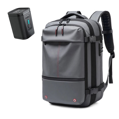 Sac à Dos de Voyage Homme avec Compression à Vide, Sac à Dos pour Ordinateur Portable 17 pouces