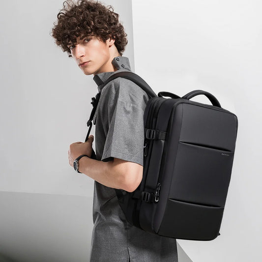 Sac à Dos BANGE Extensible pour Homme – Sac à Dos Étanche pour Ordinateur Portable de 17.3 pouces