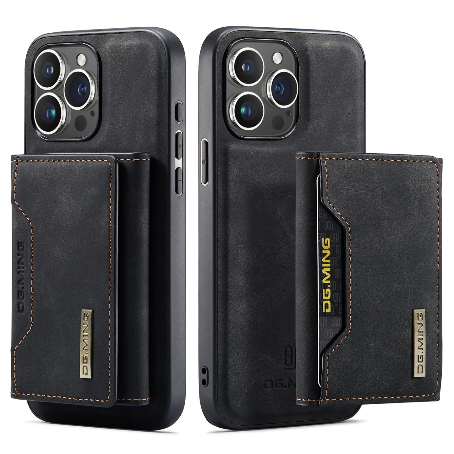 2 in 1 Detachable Wallet Case with Card Holder for IPhone 13 Mini 16E 16 15 Plus 14 13 12 Pro Max XS XR Leather Shockproof Cover